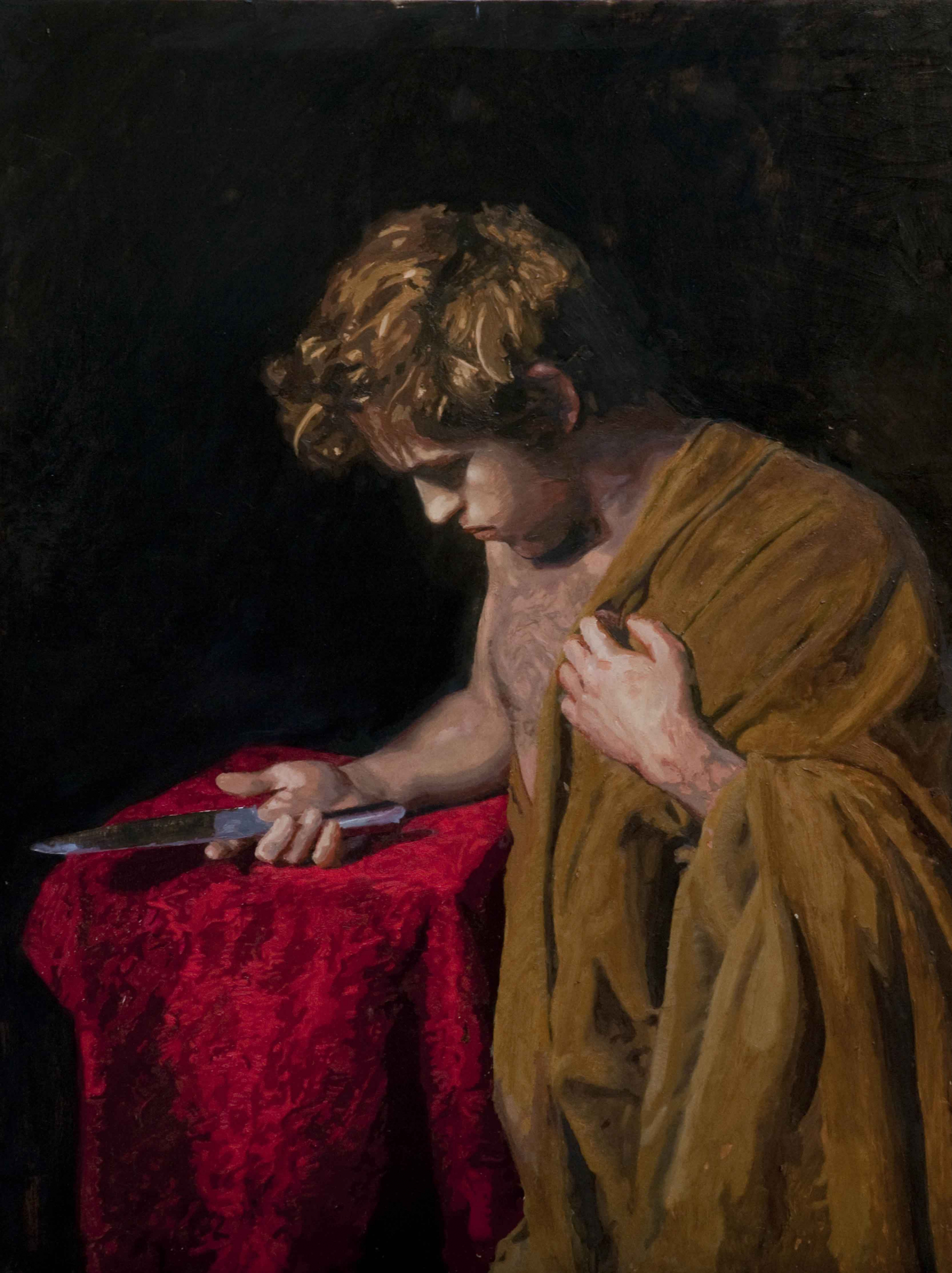 Sant Bartolomé (Óleo sobre tabla) carles Bartolomé